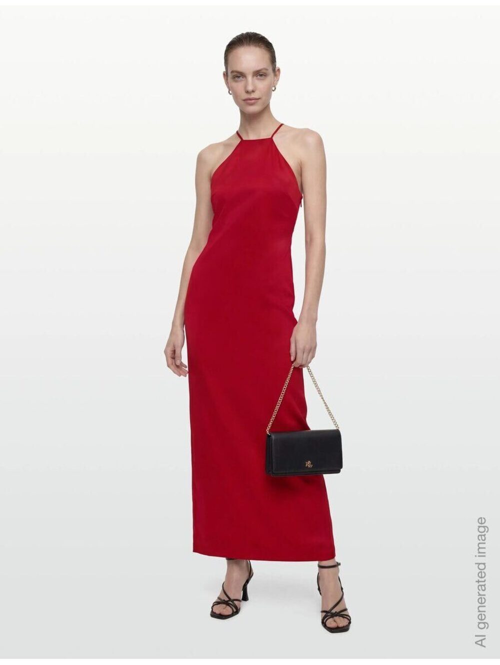 Lauren Ralph Lauren Double-Faced Crepe Halter Gown - Maxi dresses